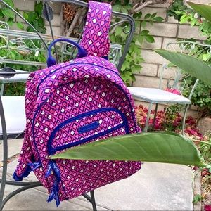 Vera Bradley Katalina Pink Diamond Campus Backpack